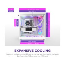 Buy NZXT H9 FLOW RGB All White MidiTower CM-H92FW-R1 in Cyprus, Nicosia, Limassol, Larnaka, Pafos