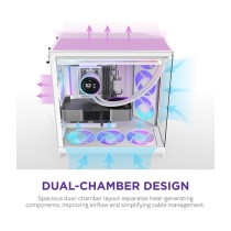 Buy NZXT H9 FLOW RGB All White MidiTower CM-H92FW-R1 in Cyprus, Nicosia, Limassol, Larnaka, Pafos