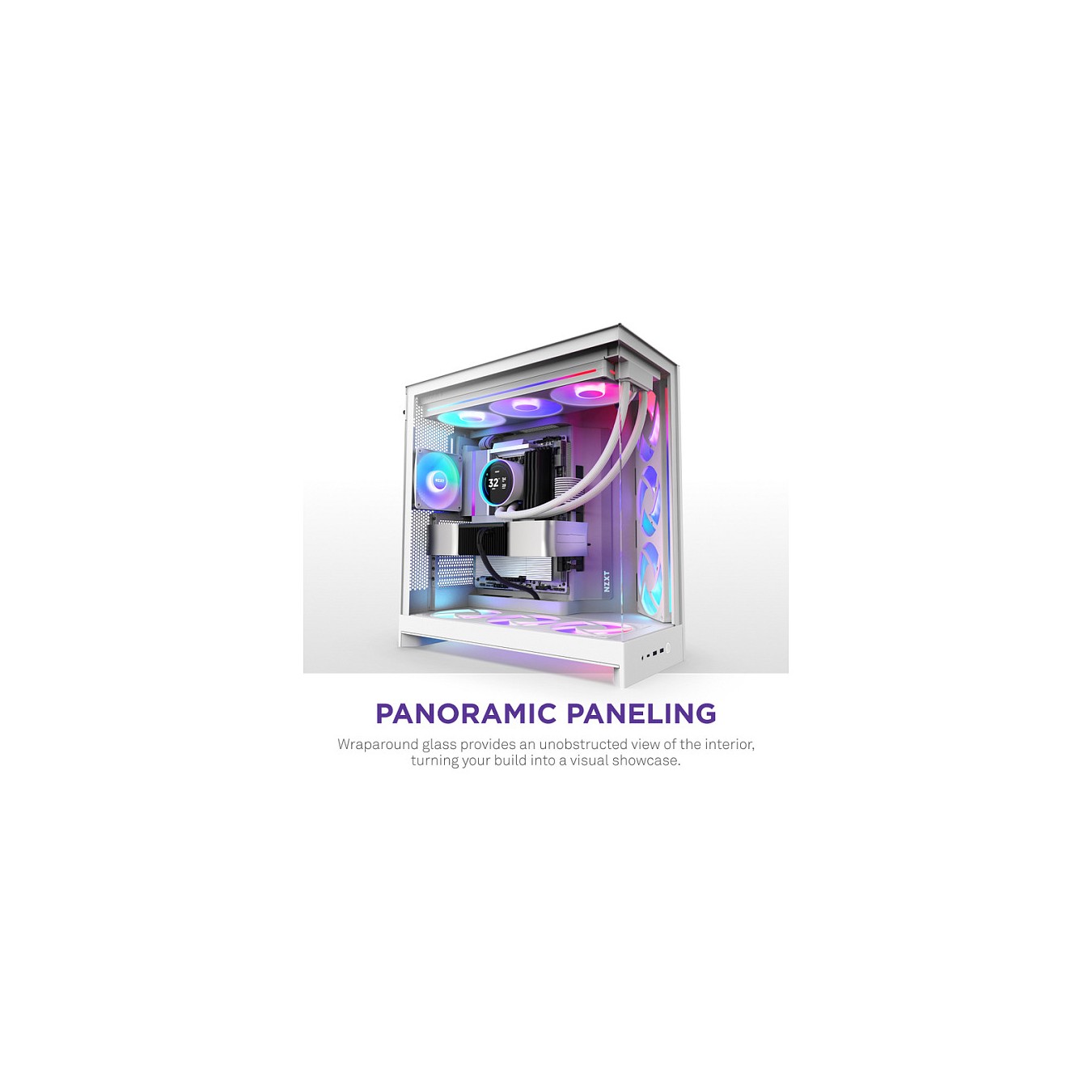 Buy NZXT H9 FLOW RGB All White MidiTower CM-H92FW-R1 in Cyprus, Nicosia, Limassol, Larnaka, Pafos