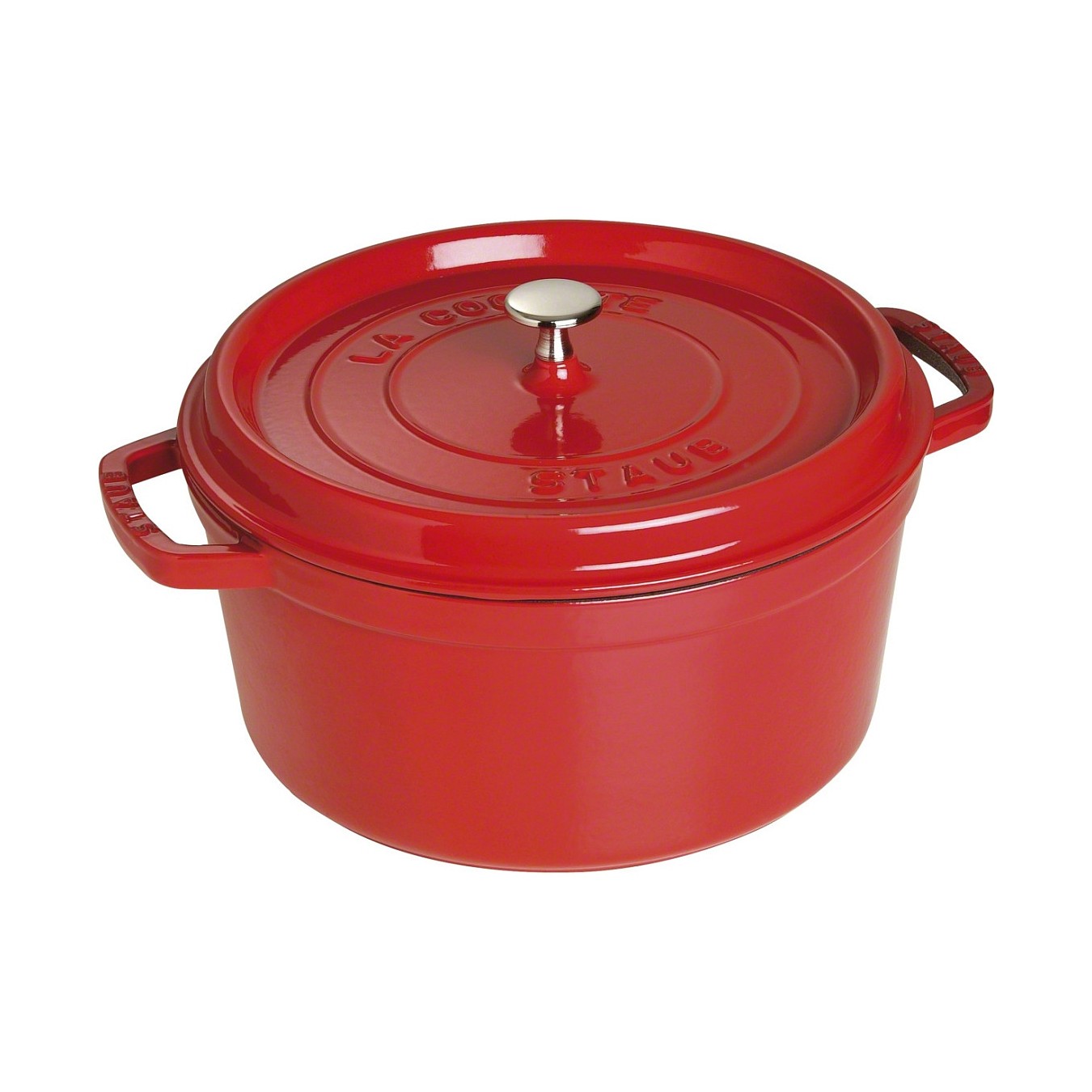 Buy Staub La Cocotte 28cm rund, Kirsch-rot, Gusseisen in Cyprus, Nicosia, Limassol, Larnaka, Pafos