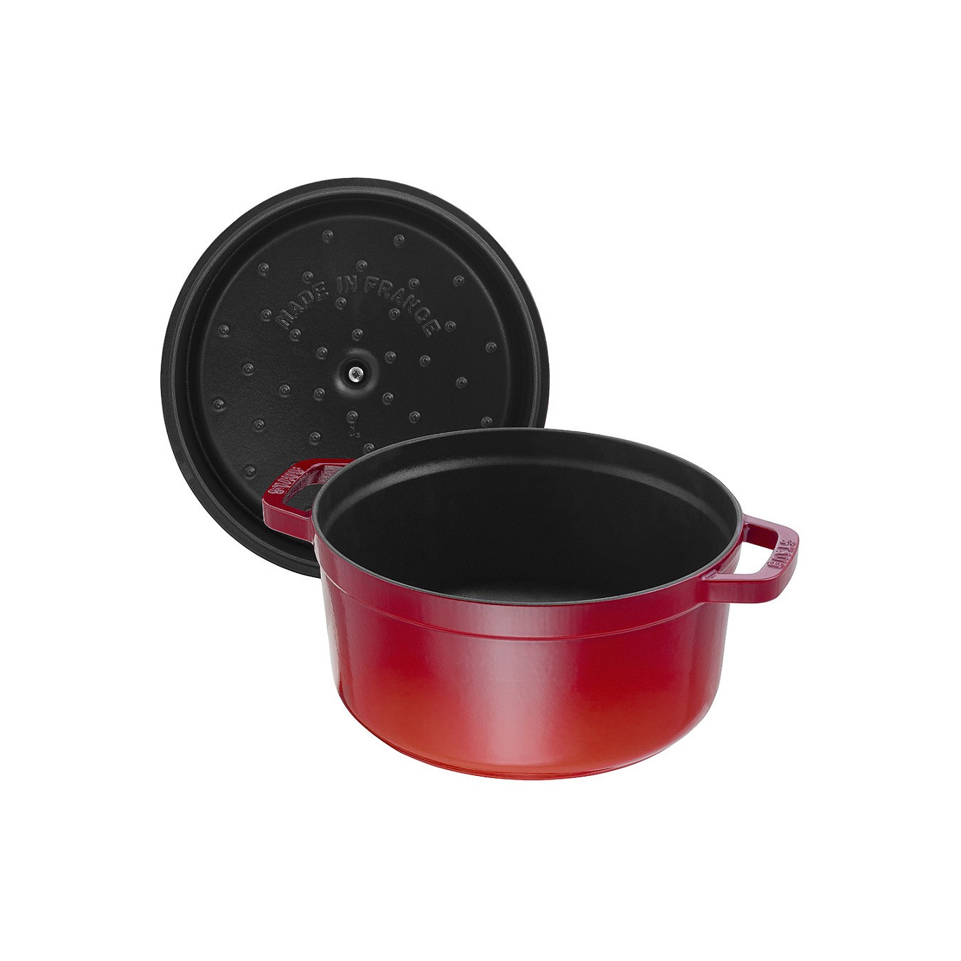Buy Staub La Cocotte 28cm rund, Kirsch-rot, Gusseisen in Cyprus, Nicosia, Limassol, Larnaka, Pafos