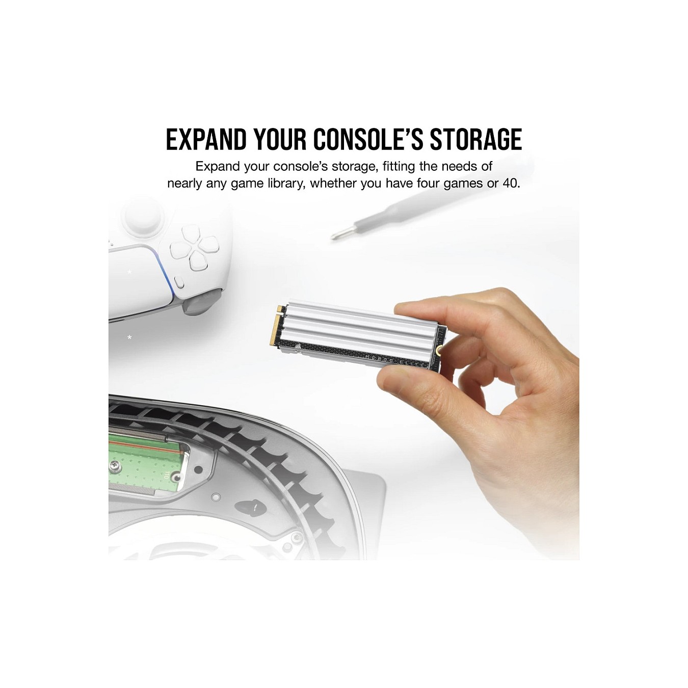 Buy M.2 2TB Corsair MP600 ELITE NVMe 3D TLC NAND 2280 PCIe Gen4 für PS5 in Cyprus, Nicosia, Limassol, Larnaka, Pafos