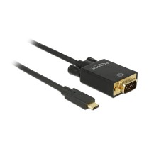 Buy USB C to VGA Stecker DP-Alt Mode Full HD 1080p 2 m schwarz Delock in Cyprus, Nicosia, Limassol, Larnaka, Pafos