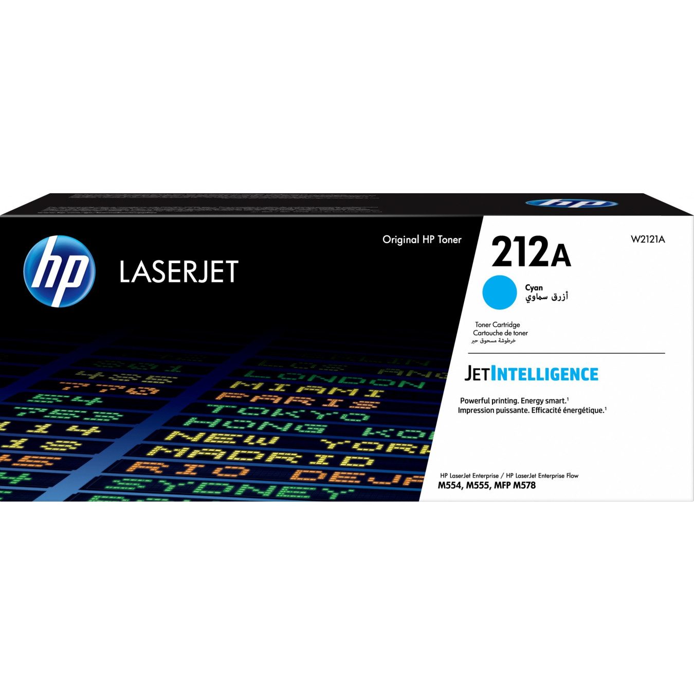 HP 212A Cyan Original LaserJet Toner Cartridge - 4500-page Yield - For HP LaserJet Enterprise M554/M555/M578