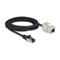 Buy Delock Kabel RJ45 Stecker zu Keystone Modul RJ45 Buchse Cat.6A 3 m schwarz in Cyprus, Nicosia, Limassol, Larnaka, Pafos