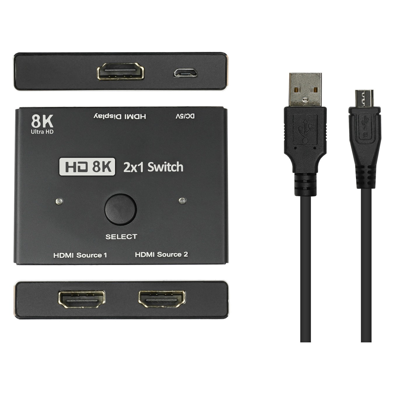 Buy Good Connections HDMI 2.1 Switch 2-fach direktional 8K@30Hz in Cyprus, Nicosia, Limassol, Larnaka, Pafos