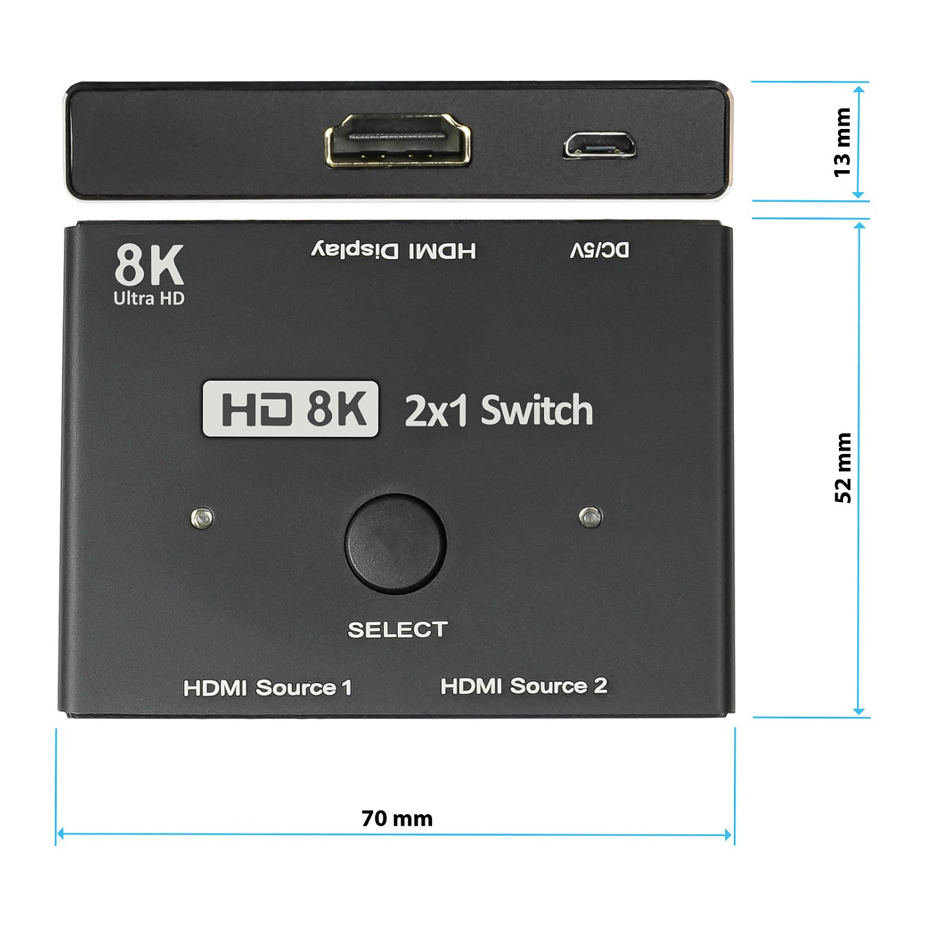 Buy Good Connections HDMI 2.1 Switch 2-fach direktional 8K@30Hz in Cyprus, Nicosia, Limassol, Larnaka, Pafos