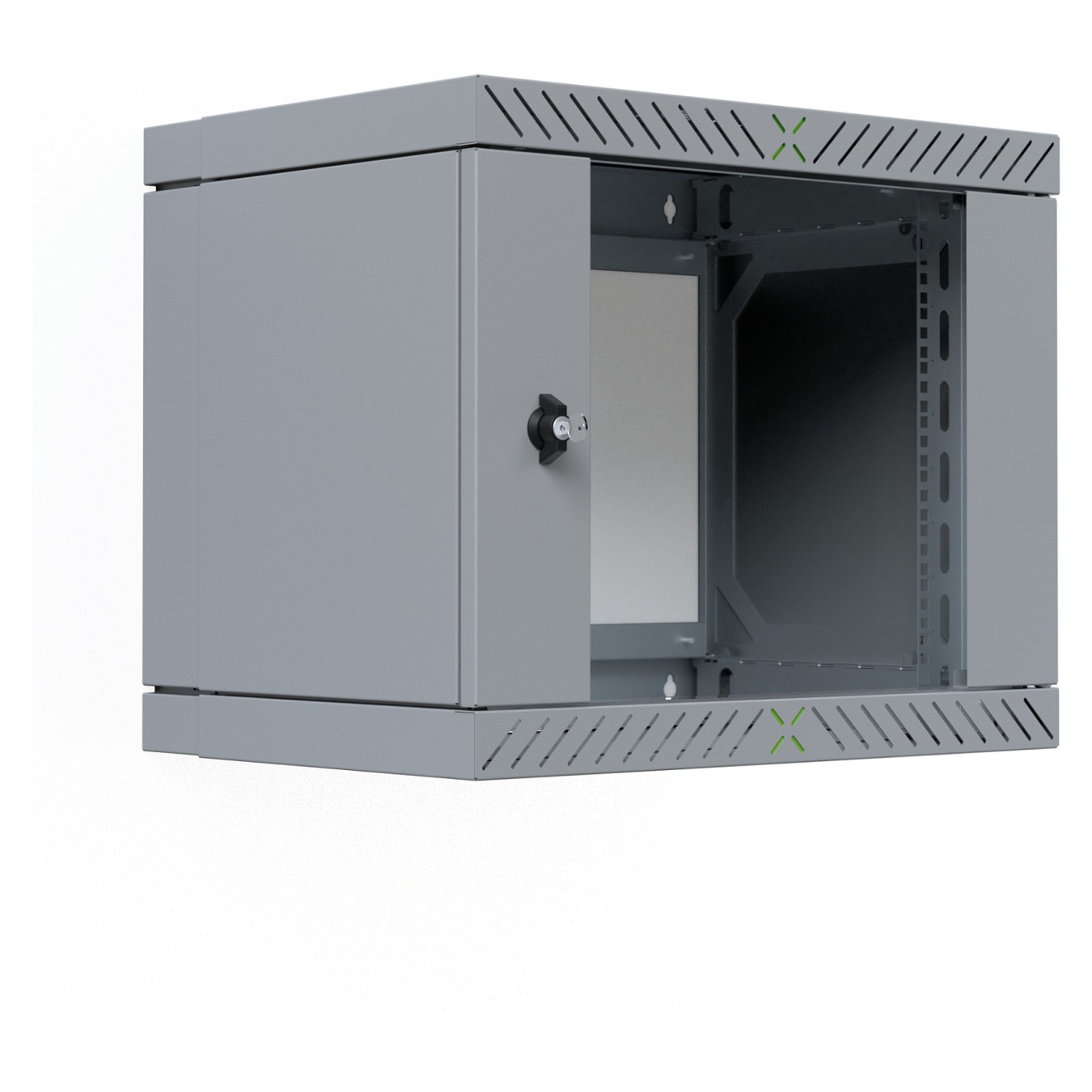 Buy 19' Wandgehäuse X-Rack mit Glastür 400-600mm 9HE grau in Cyprus, Nicosia, Limassol, Larnaka, Pafos