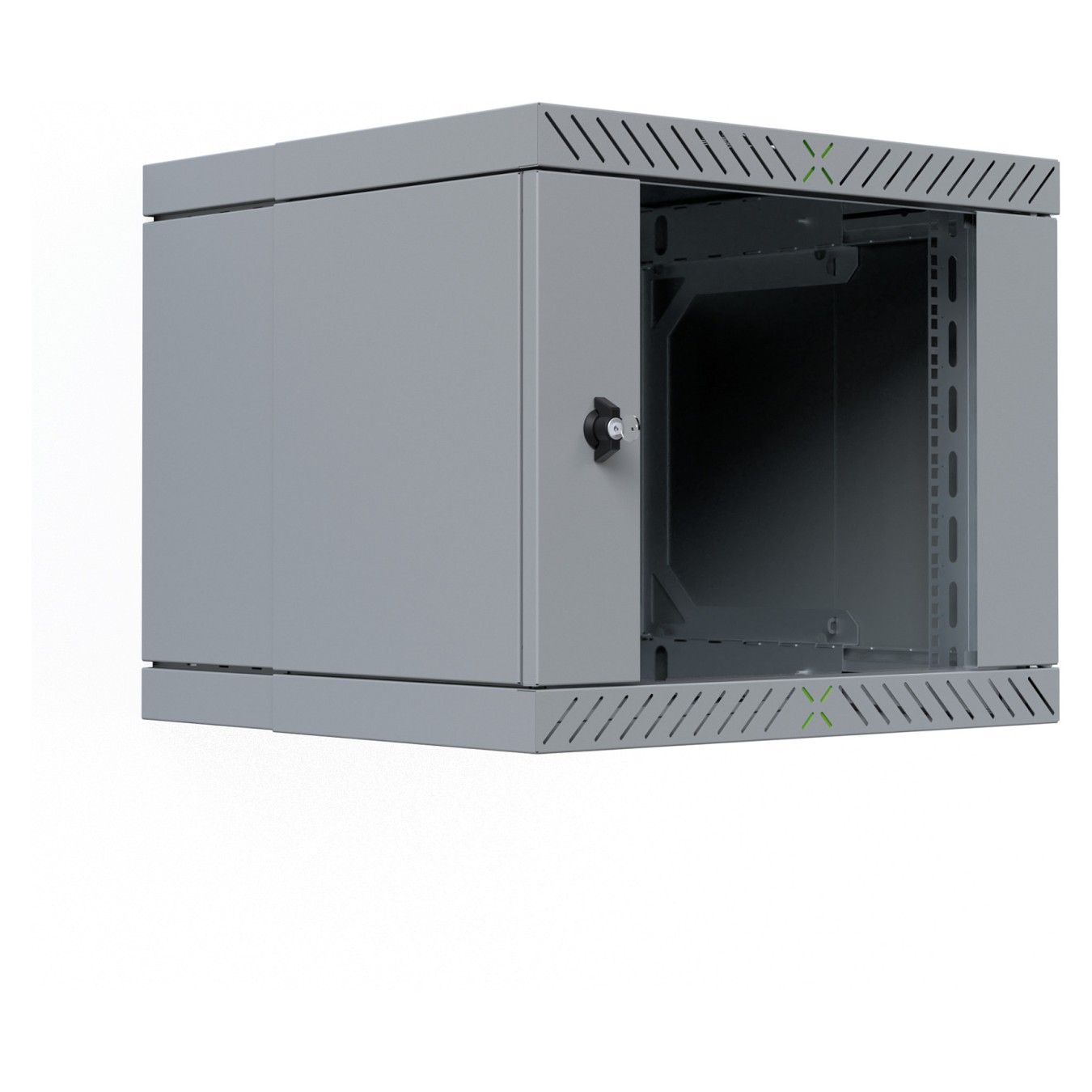 Buy 19' Wandgehäuse X-Rack mit Glastür 400-600mm 9HE grau in Cyprus, Nicosia, Limassol, Larnaka, Pafos