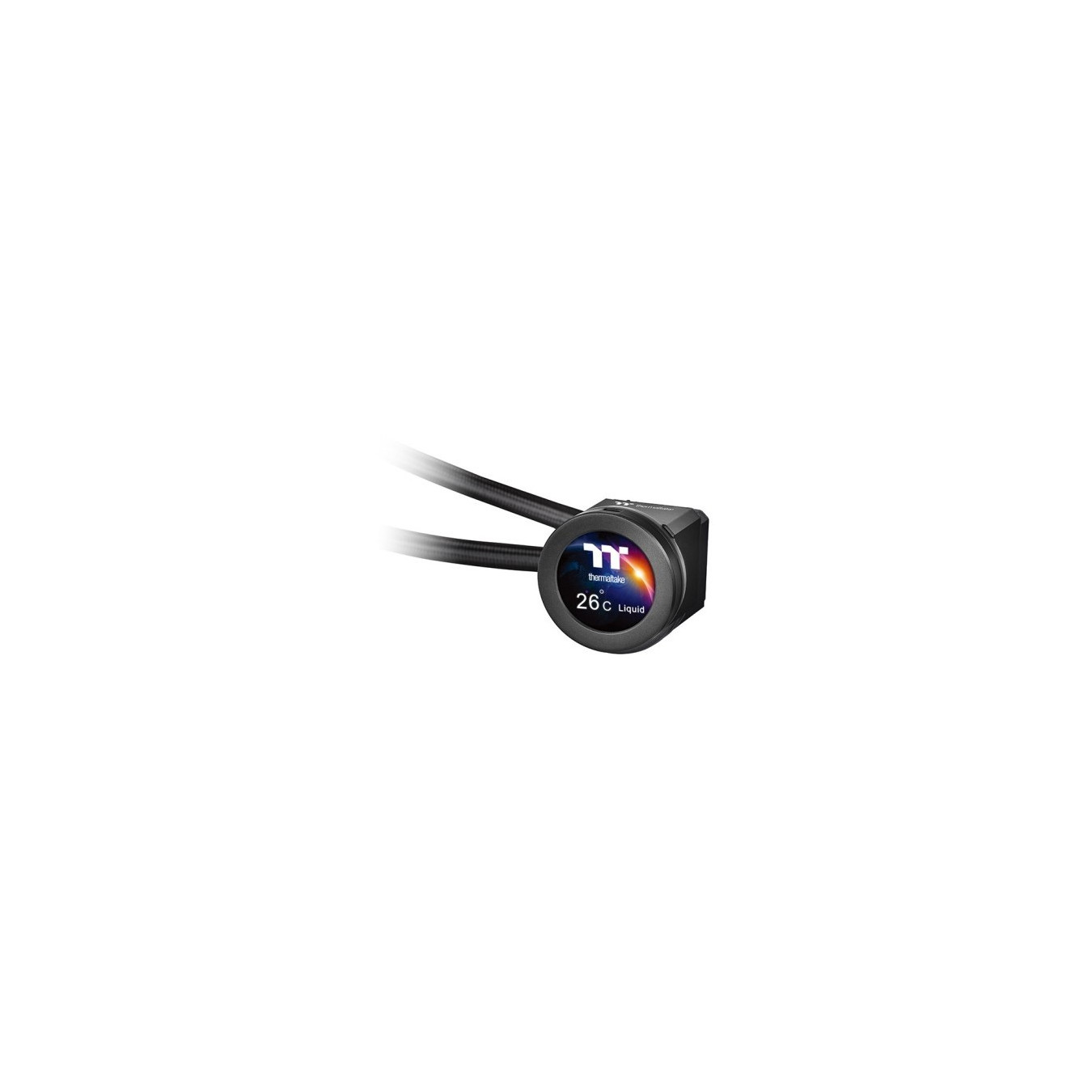 Thermaltake TOUGHLIQUID Ultra 240 - CL-W322-PL12GM-B - 240mm AIO Cooler, Black/Grey, TFT-LCD, RGB