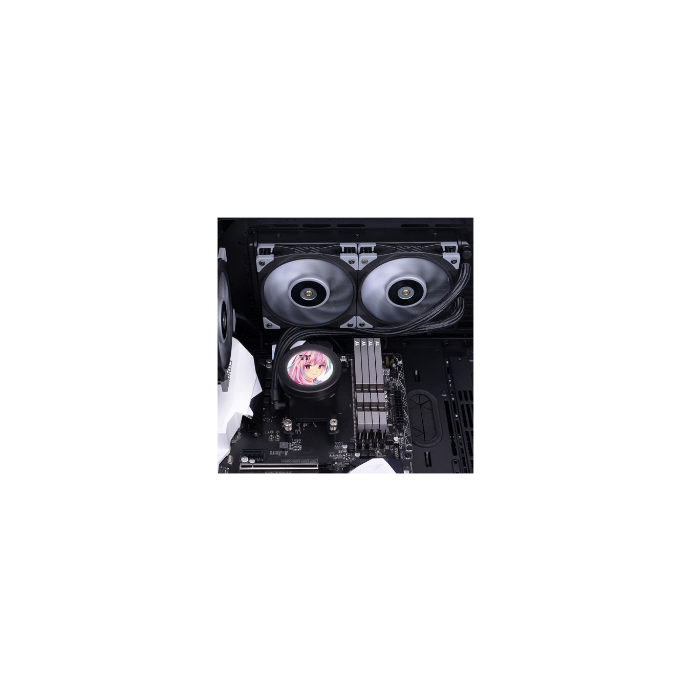 Thermaltake TOUGHLIQUID Ultra 240 - CL-W322-PL12GM-B - 240mm AIO Cooler, Black/Grey, TFT-LCD, RGB