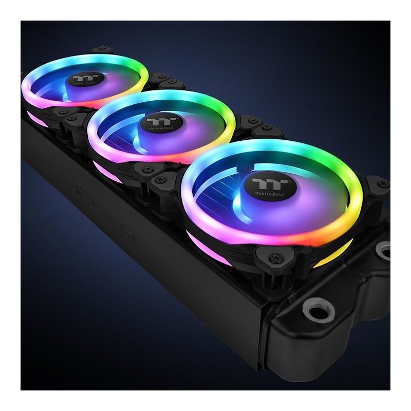 Buy Thermaltake Riing Trio 12 RGB 3-Pack - 120mm Radiator Fans, Black, 12V RGB, ... in Cyprus, Nicosia, Limassol, Larnaka, Pafos