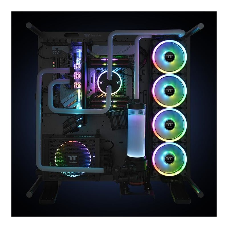 Buy Thermaltake Riing Trio 12 RGB 3-Pack - 120mm Radiator Fans, Black, 12V RGB, ... in Cyprus, Nicosia, Limassol, Larnaka, Pafos