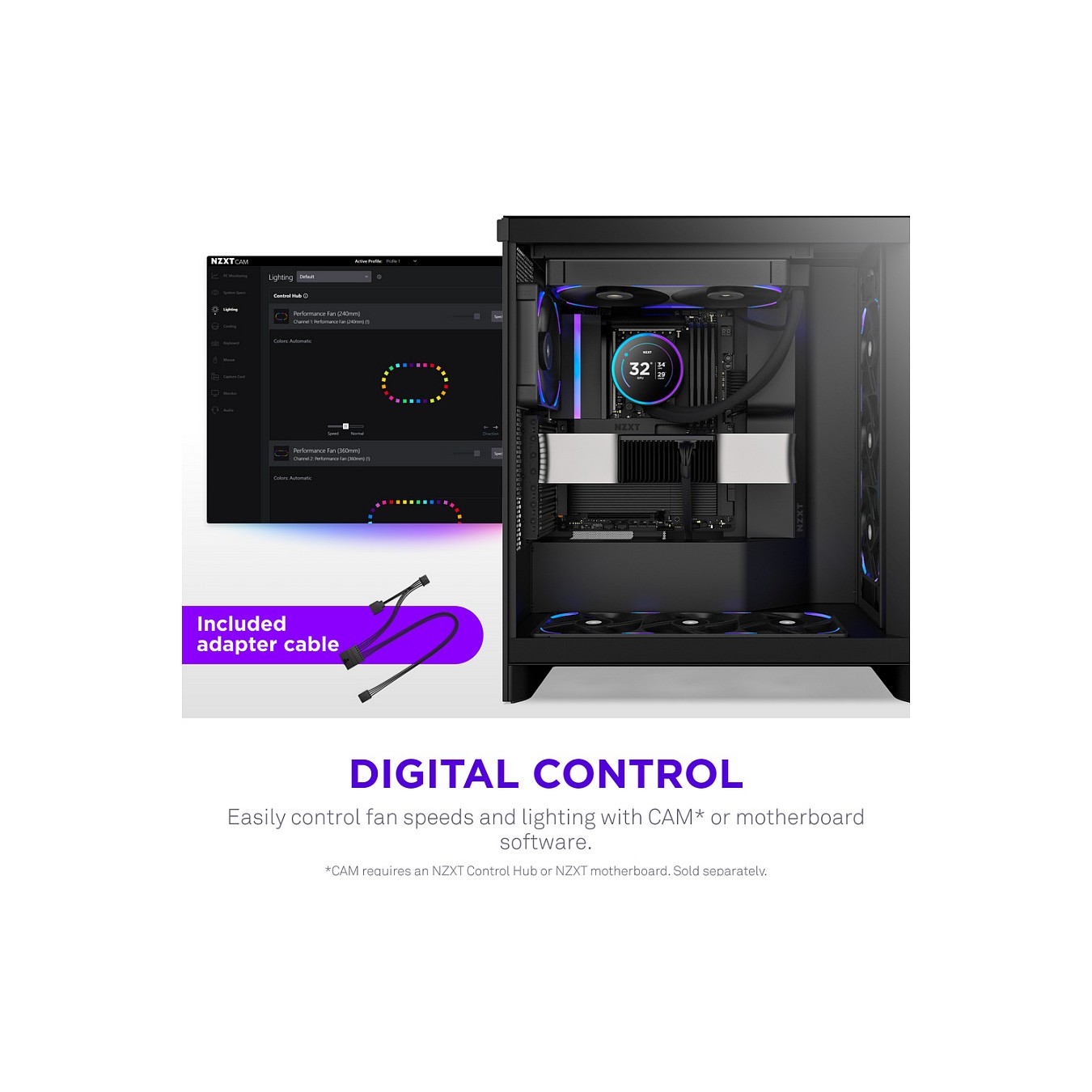 Buy 140mm NZXT F-Serie F140X RGB Lüfter Single Black RF-U14PN-B1 in Cyprus, Nicosia, Limassol, Larnaka, Pafos