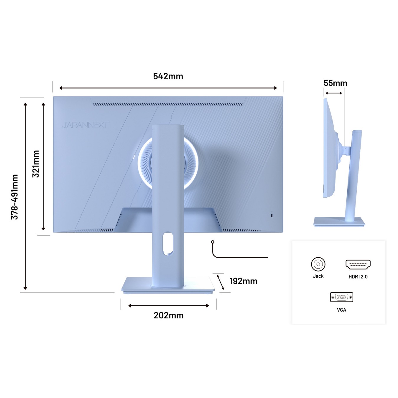 Buy JapanNext FHD Gaming Monitor 60,45cm (23,8') in Cyprus, Nicosia, Limassol, Larnaka, Pafos