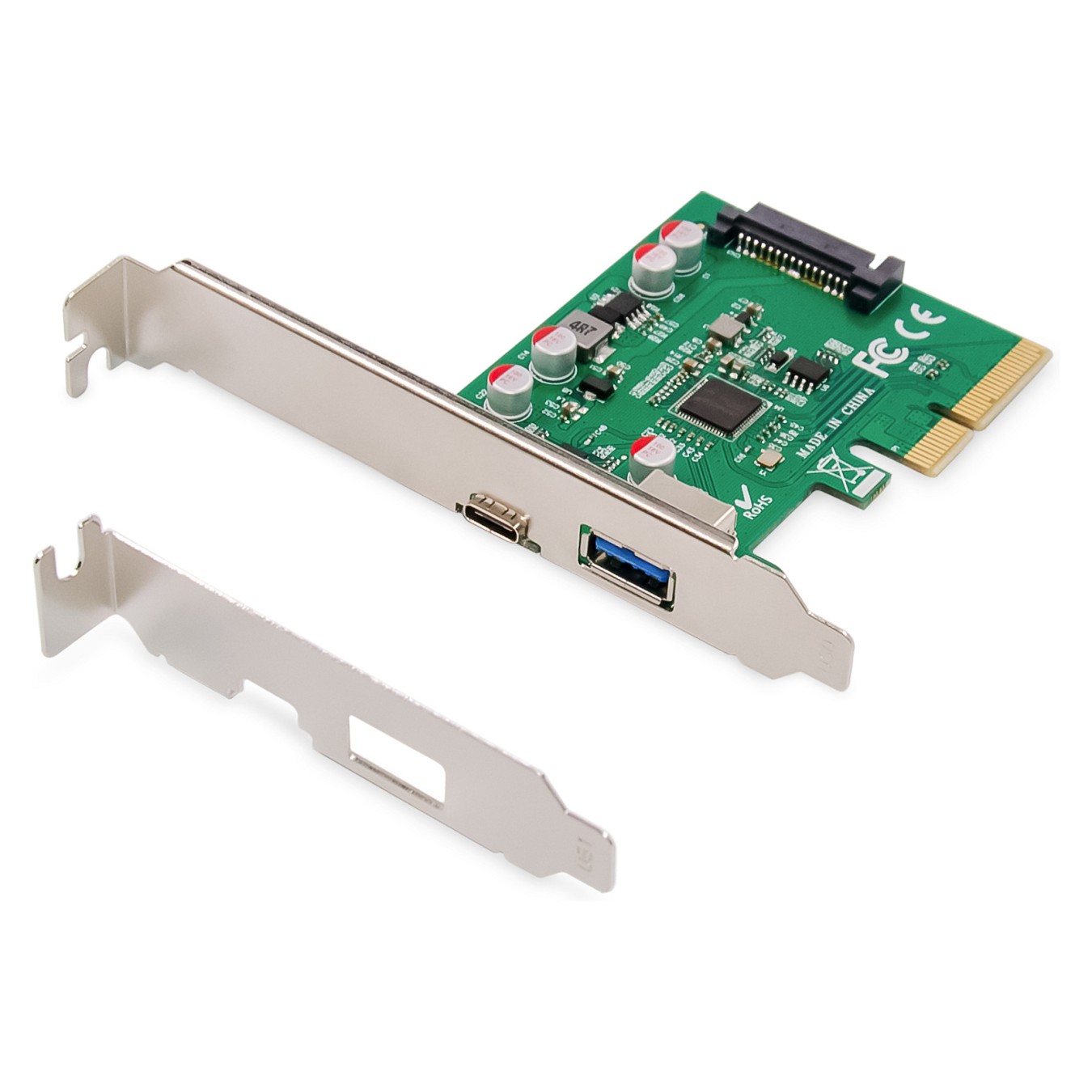 Buy PCIe Karte, USB Type-C + USB A in Cyprus, Nicosia, Limassol, Larnaka, Pafos