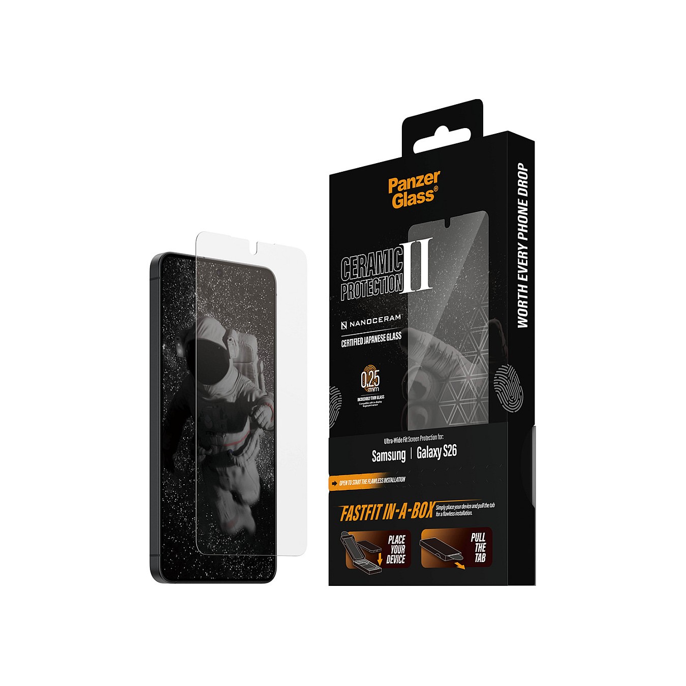 Buy PanzerGlass Ceramic Screen Protector Samsung New Galaxy S 2026 Ultra-Wide Fit w. FASTFIT IN-A-BOX in Cyprus, Nicosia, Limass