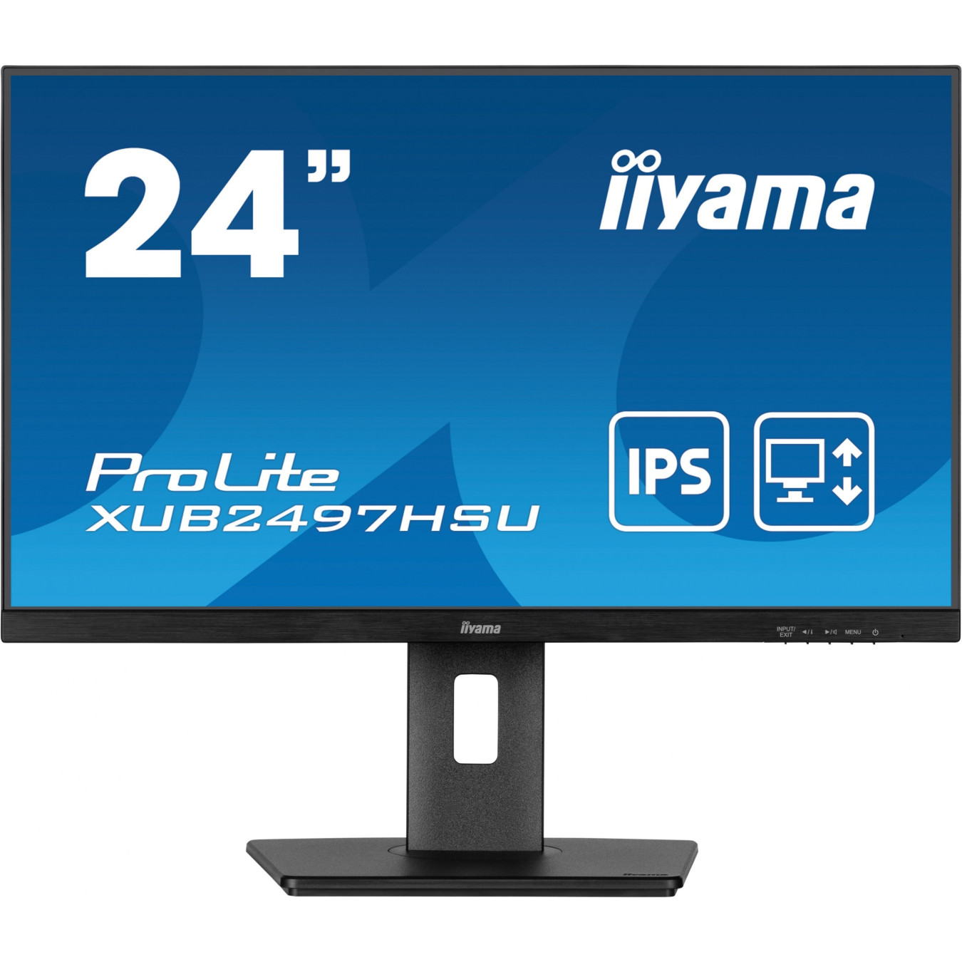 iiyama ProLite XUB2497HSU-B2 - 24-inch FHD IPS 100Hz 1ms USB-Hub HDMI & DP Speakers Height-Adjustable Pivot - Black