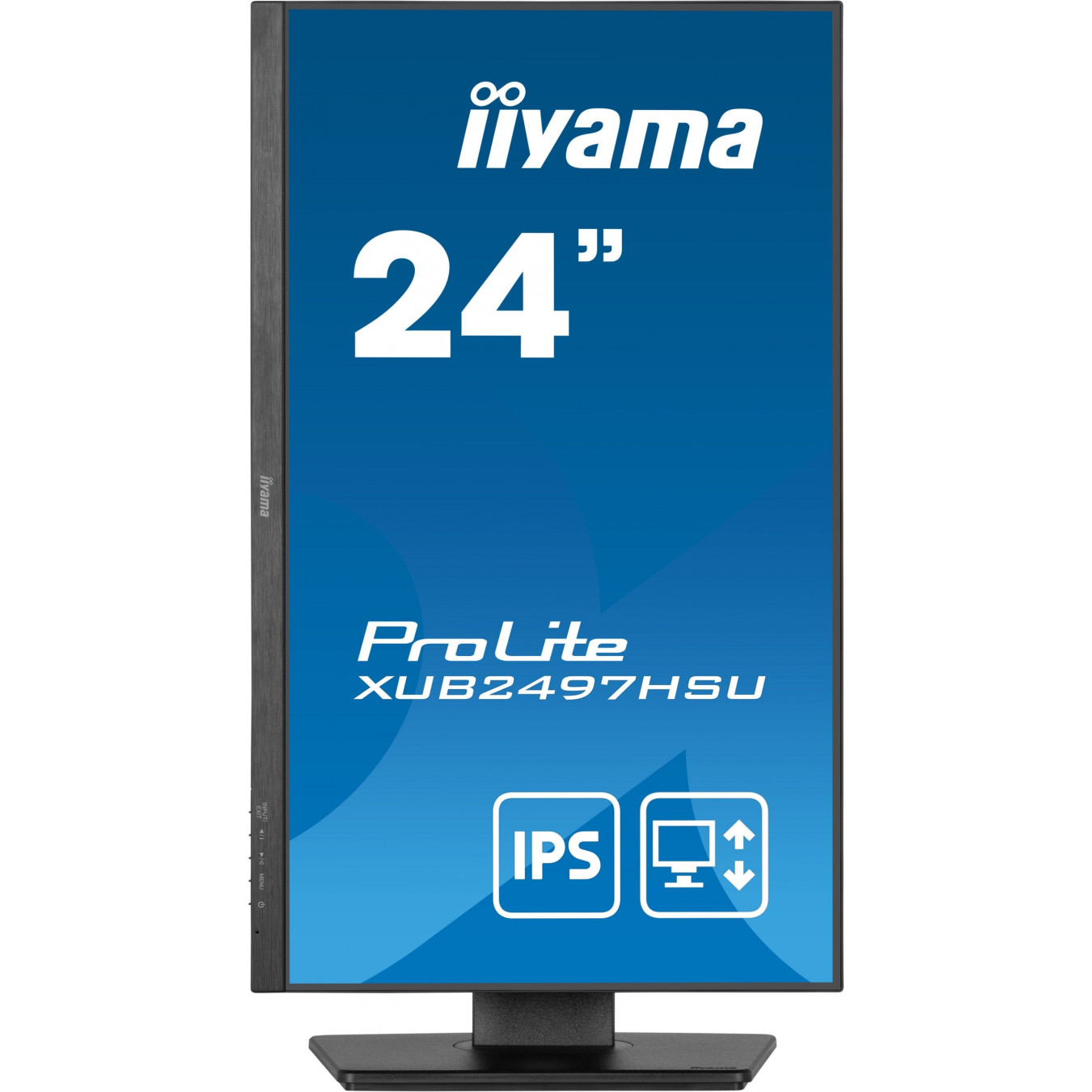 iiyama ProLite XUB2497HSU-B2 - 24-inch FHD IPS 100Hz 1ms USB-Hub HDMI & DP Speakers Height-Adjustable Pivot - Black
