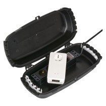 Buy Outdoor-Box IP54 klappbar schwarz 32x22x13cm in Cyprus, Nicosia, Limassol, Larnaka, Pafos