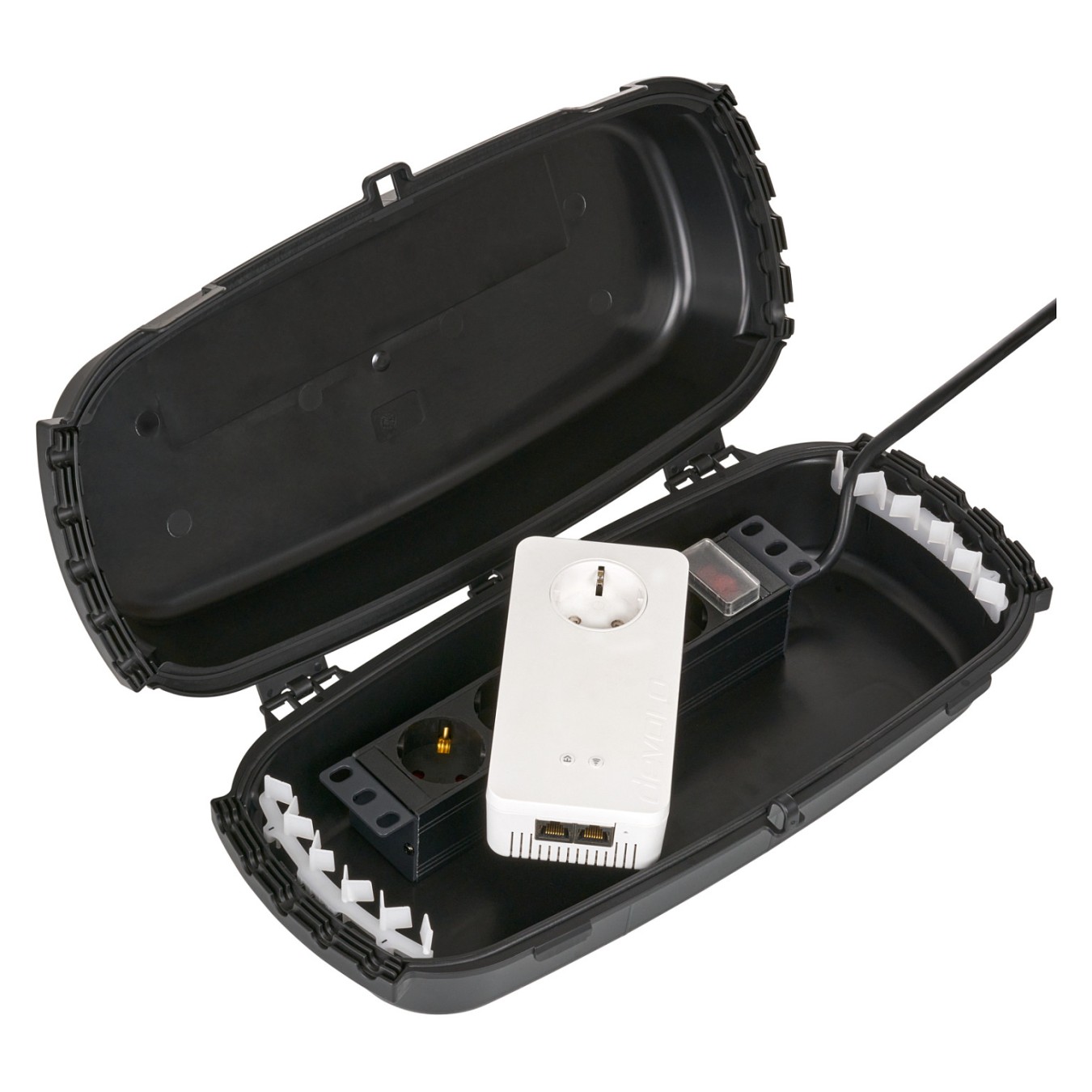 Buy Outdoor-Box IP54 klappbar schwarz 32x22x13cm in Cyprus, Nicosia, Limassol, Larnaka, Pafos