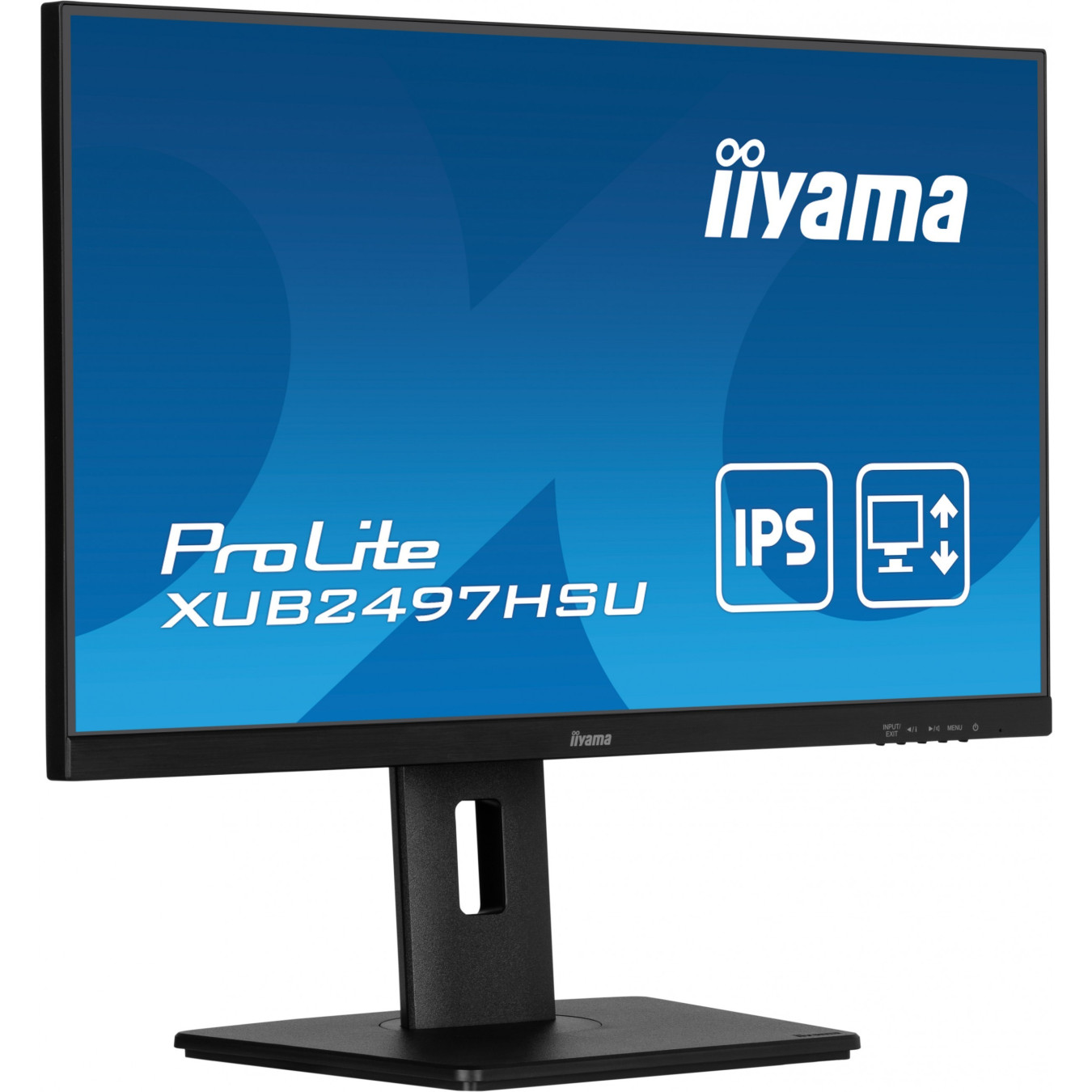 iiyama ProLite XUB2497HSU-B2 - 24-inch FHD IPS 100Hz 1ms USB-Hub HDMI & DP Speakers Height-Adjustable Pivot - Black