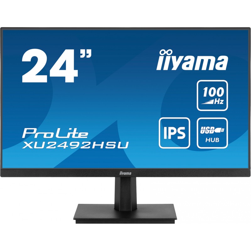 Buy iiyama ProLite XU2492HSU-B6 - 23.8-inch IPS Full HD Monitor, 100Hz, HDMI+DP,... in Cyprus, Nicosia, Limassol, Larnaka, Pafos
