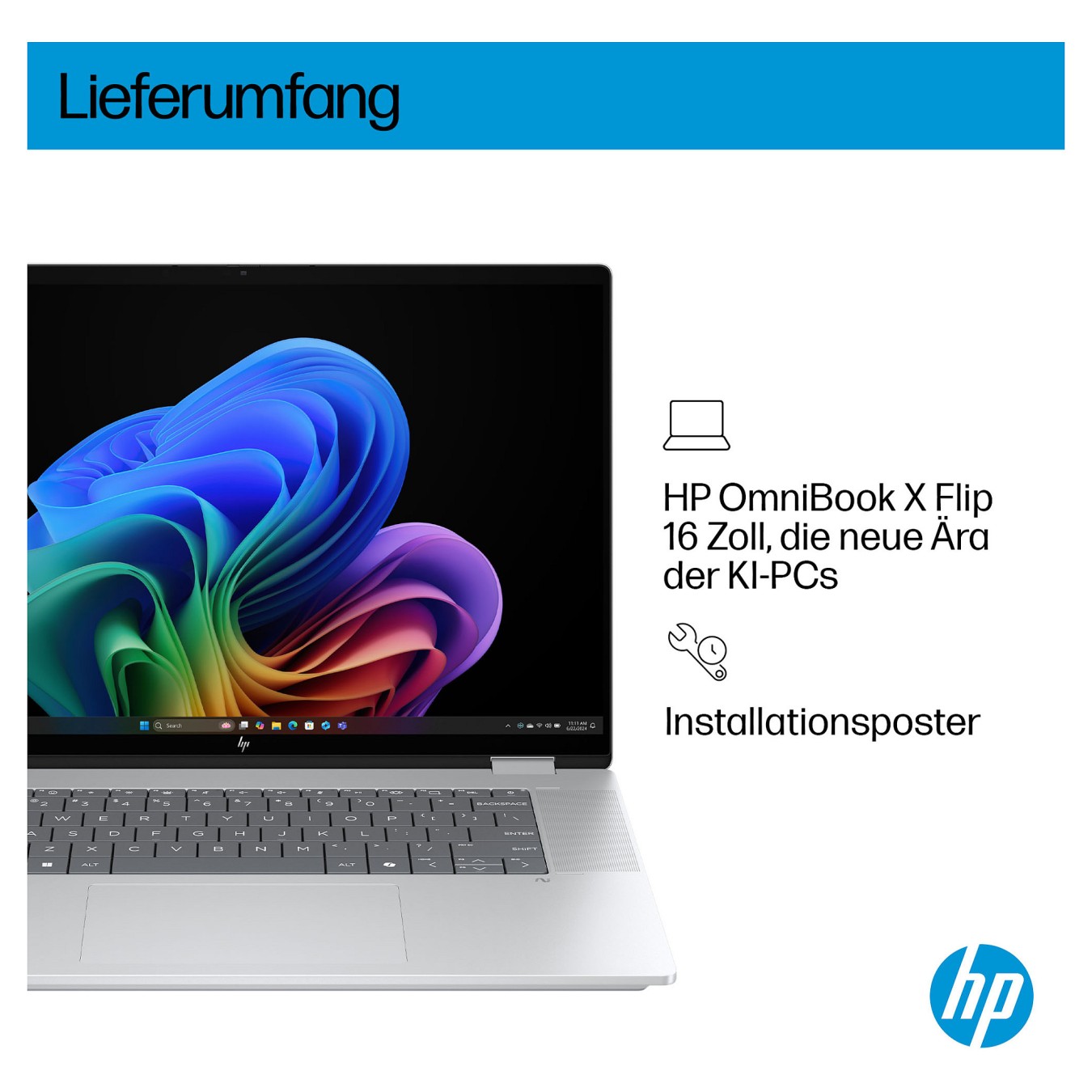 Buy HP OmniBook X Flip 16-as0154ng CU5 226V 16GB 512SSD W11 Home Touch in Cyprus, Nicosia, Limassol, Larnaka, Pafos