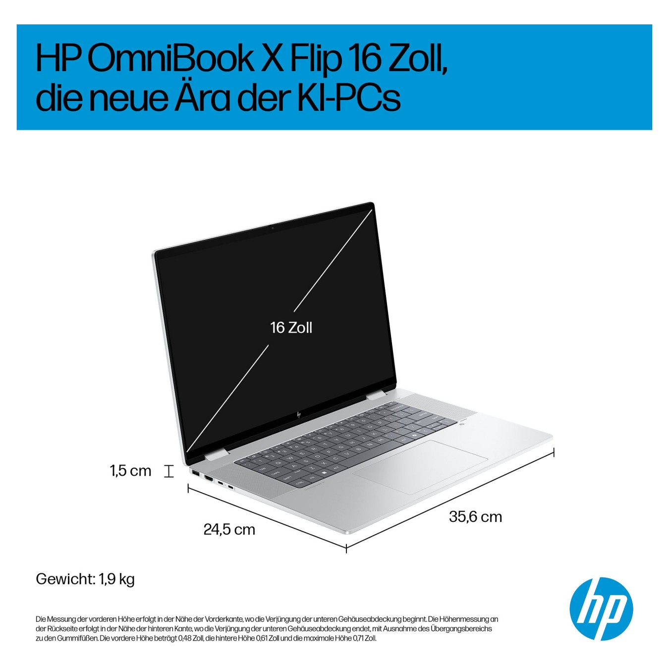 Buy HP OmniBook X Flip 16-as0154ng CU5 226V 16GB 512SSD W11 Home Touch in Cyprus, Nicosia, Limassol, Larnaka, Pafos
