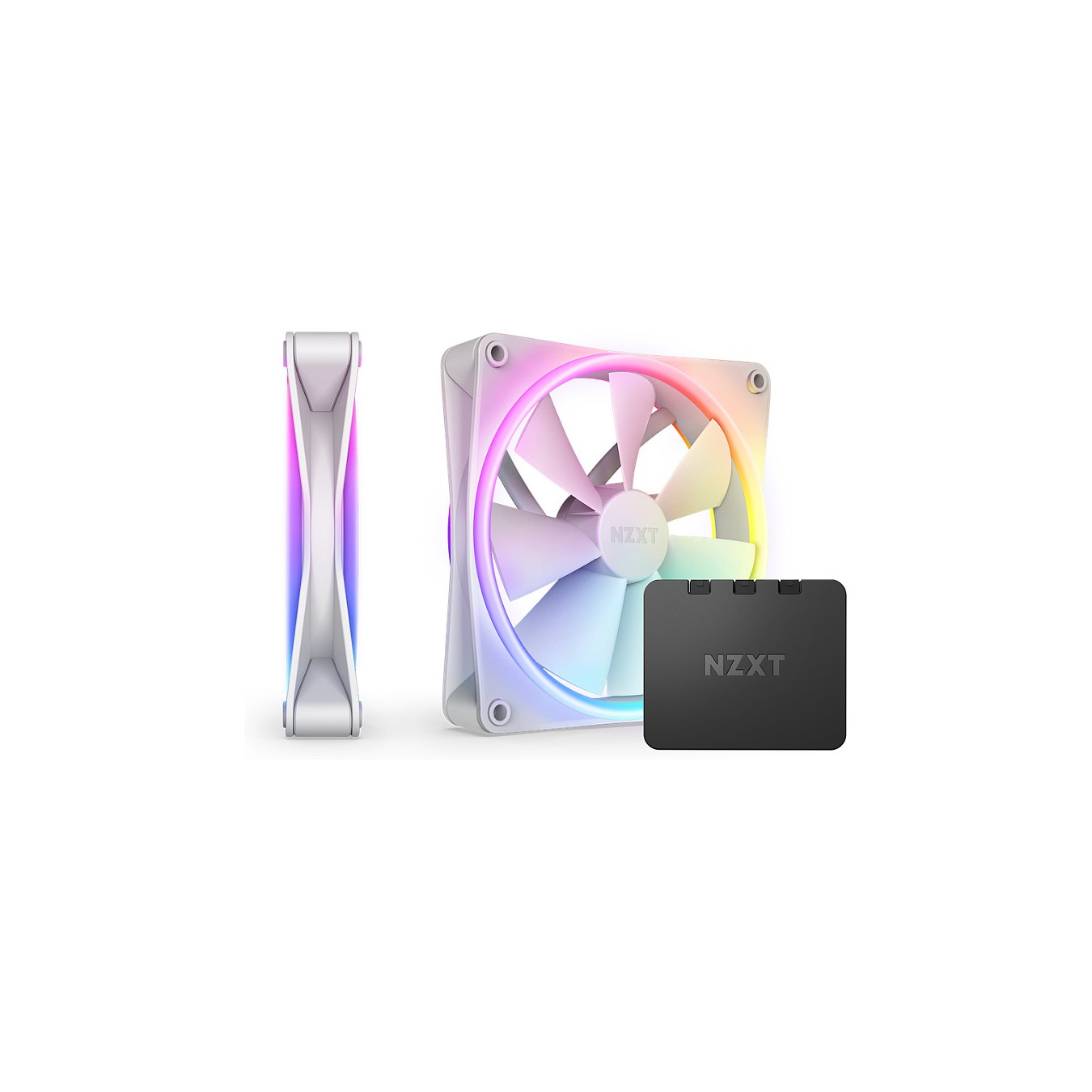 Buy 140mm NZXT F-Serie F140 RGB DUO Lüfter Twin White RF-D14DF-W1 in Cyprus, Nicosia, Limassol, Larnaka, Pafos