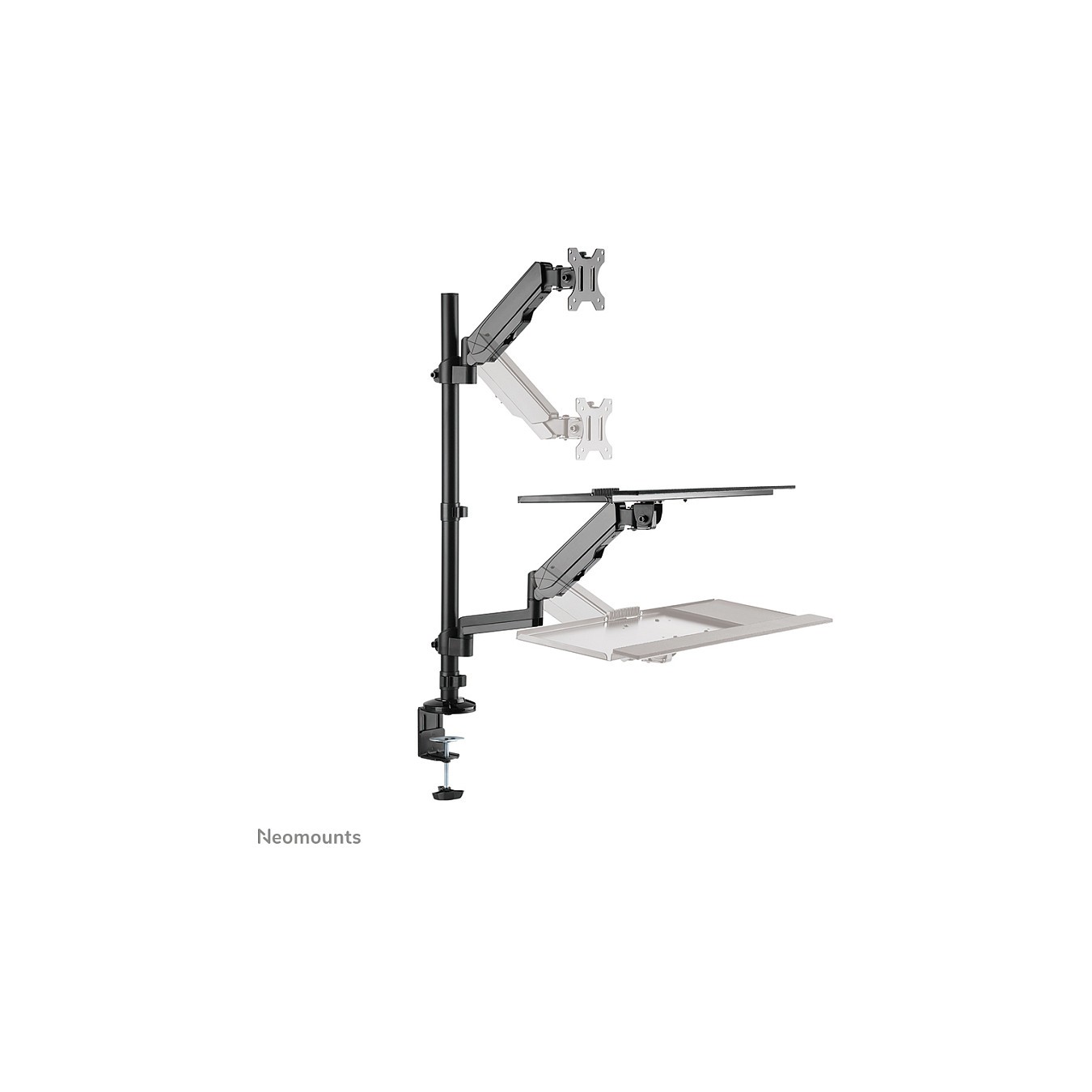 Buy Neomounts DS90-325BL1 höhenverstellbarer, tischmontierter Arbeitsplatz für 17-32' Bildschirme - Schwarz in Cyprus, Nicosia, 
