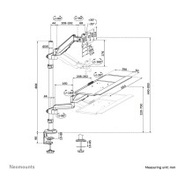 Buy Neomounts DS90-325BL1 höhenverstellbarer, tischmontierter Arbeitsplatz für 17-32' Bildschirme - Schwarz in Cyprus, Nicosia, 