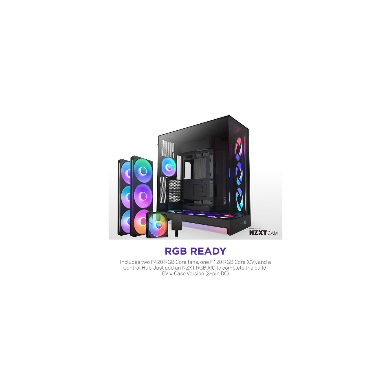Buy NZXT H9 FLOW RGB+ (2025) All Black MidiTower CM-H92FB-P1 in Cyprus, Nicosia, Limassol, Larnaka, Pafos