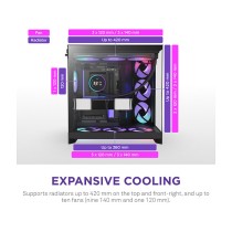 Buy NZXT H9 FLOW RGB+ (2025) All Black MidiTower CM-H92FB-P1 in Cyprus, Nicosia, Limassol, Larnaka, Pafos