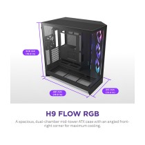 Buy NZXT H9 FLOW RGB+ (2025) All Black MidiTower CM-H92FB-P1 in Cyprus, Nicosia, Limassol, Larnaka, Pafos