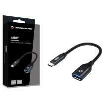 Buy CONCEPTRONIC Adapter USB-C3.2- to USB-A3.0 10Gbs 0.20m sw in Cyprus, Nicosia, Limassol, Larnaka, Pafos