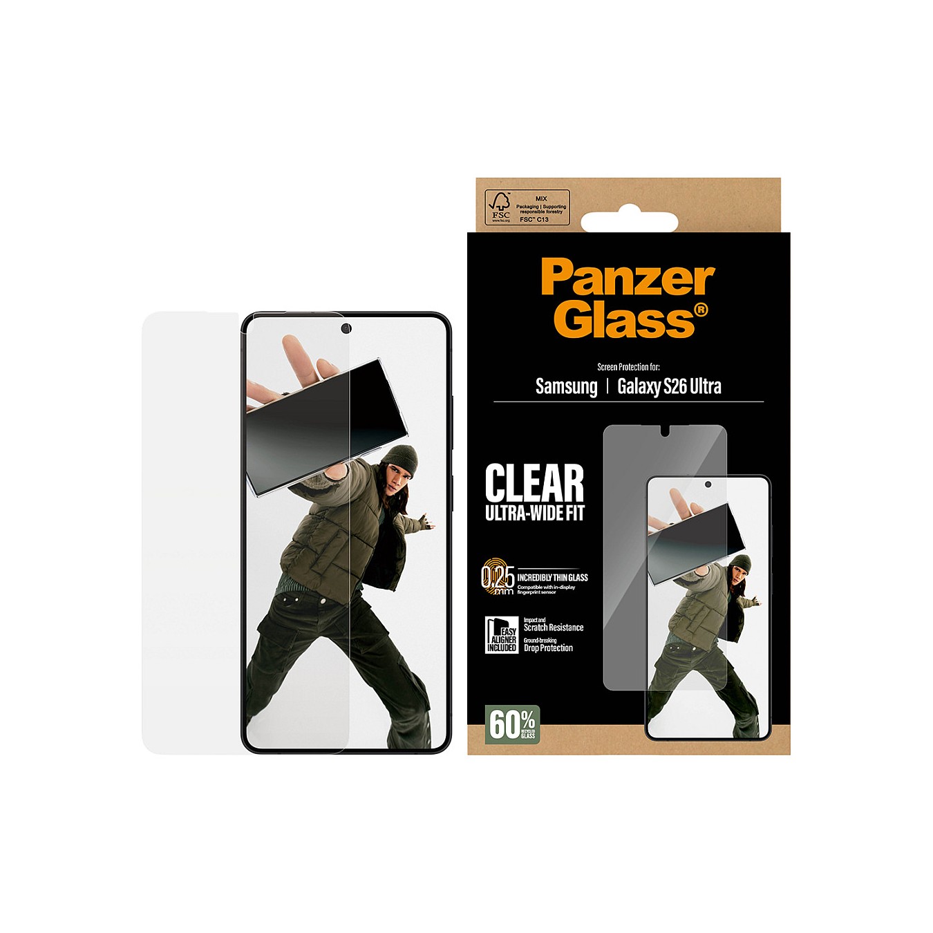 Buy PanzerGlass Displayschutz Samsung Galaxy S26 Ultra Ultra-Wide Fit mit EasyAligner in Cyprus, Nicosia, Limassol, Larnaka, Paf