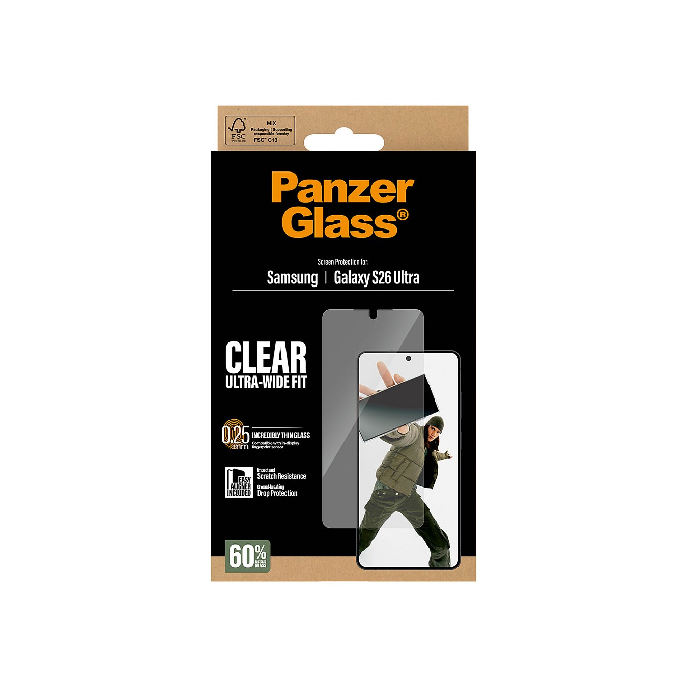 Buy PanzerGlass Displayschutz Samsung Galaxy S26 Ultra Ultra-Wide Fit mit EasyAligner in Cyprus, Nicosia, Limassol, Larnaka, Paf