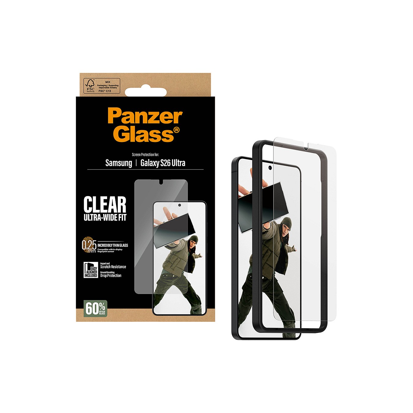 Buy PanzerGlass Displayschutz Samsung Galaxy S26 Ultra Ultra-Wide Fit mit EasyAligner in Cyprus, Nicosia, Limassol, Larnaka, Paf