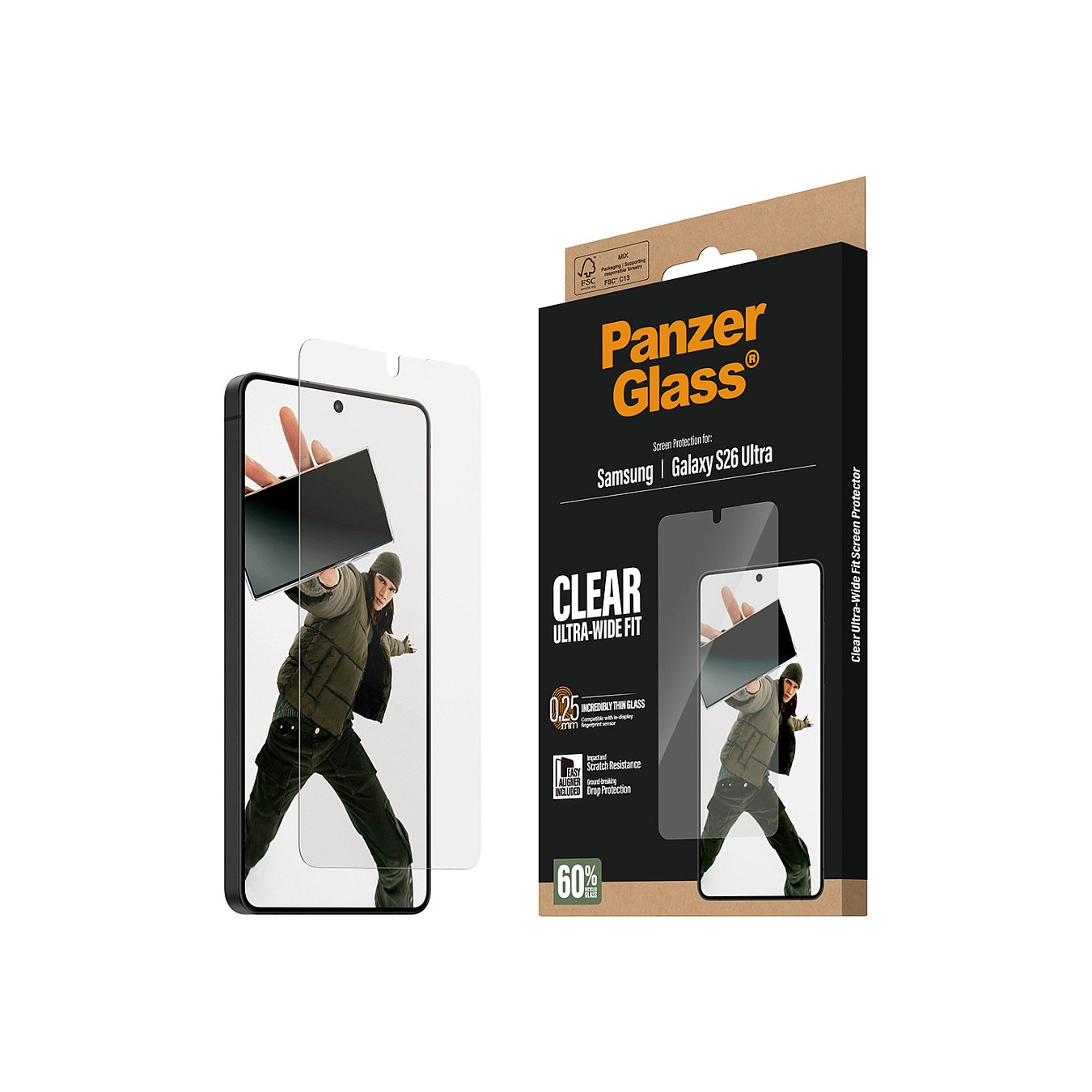 Buy PanzerGlass Displayschutz Samsung Galaxy S26 Ultra Ultra-Wide Fit mit EasyAligner in Cyprus, Nicosia, Limassol, Larnaka, Paf