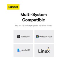 Buy Baseus UltraJoy Series 4-Port HUB Type-C in Cyprus, Nicosia, Limassol, Larnaka, Pafos