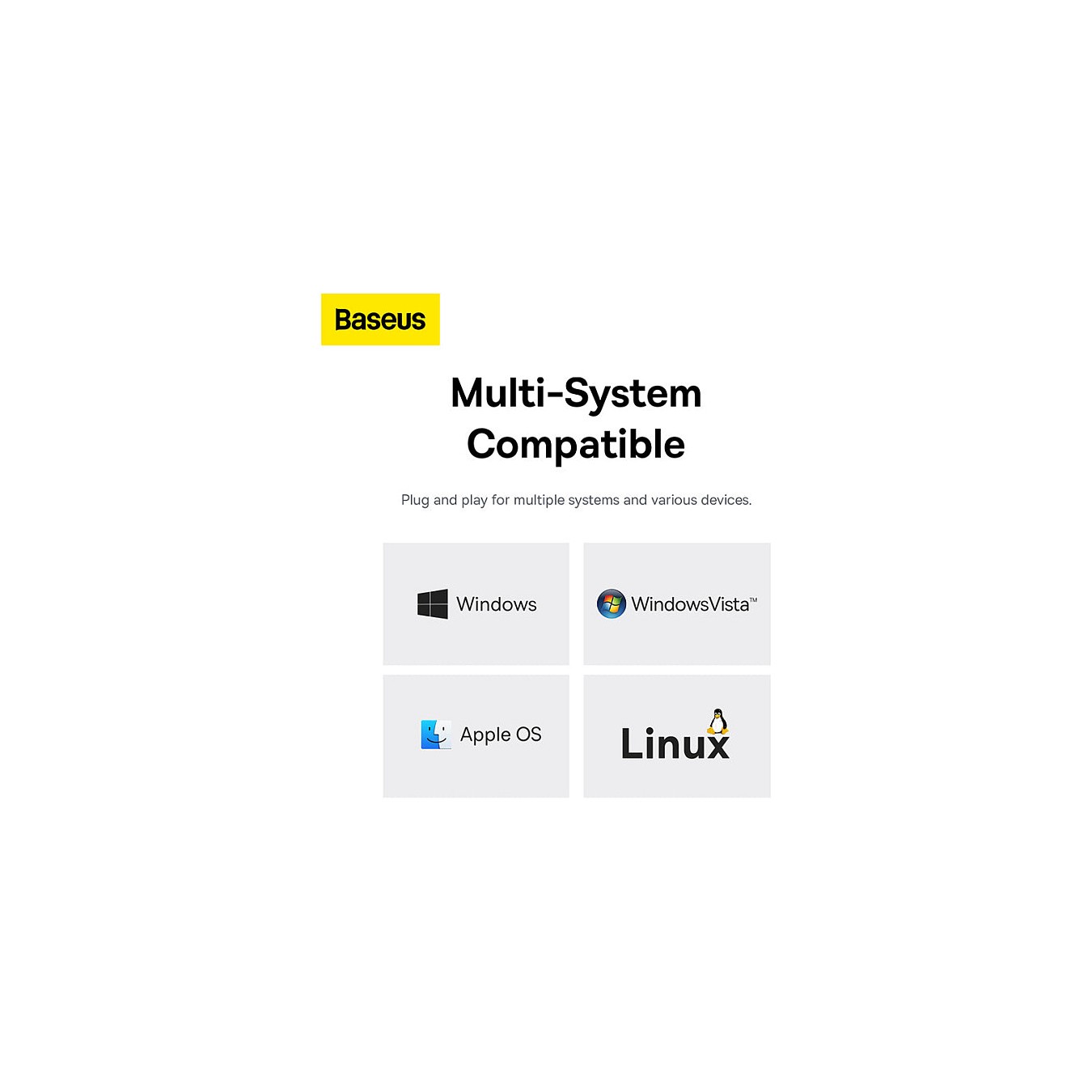 Buy Baseus UltraJoy Series 4-Port HUB Type-C in Cyprus, Nicosia, Limassol, Larnaka, Pafos