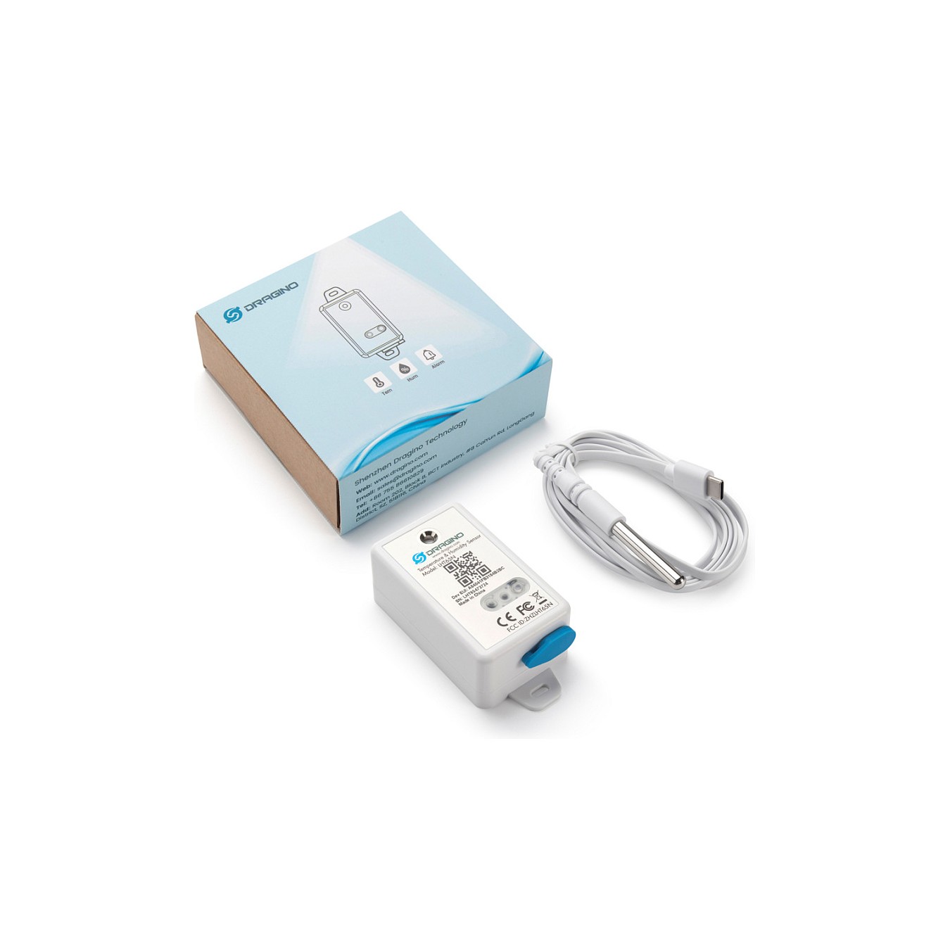 Buy DRAGINO LoRaWAN Temperatur & Humidity Sensor LHT65N-EU868-E3 in Cyprus, Nicosia, Limassol, Larnaka, Pafos