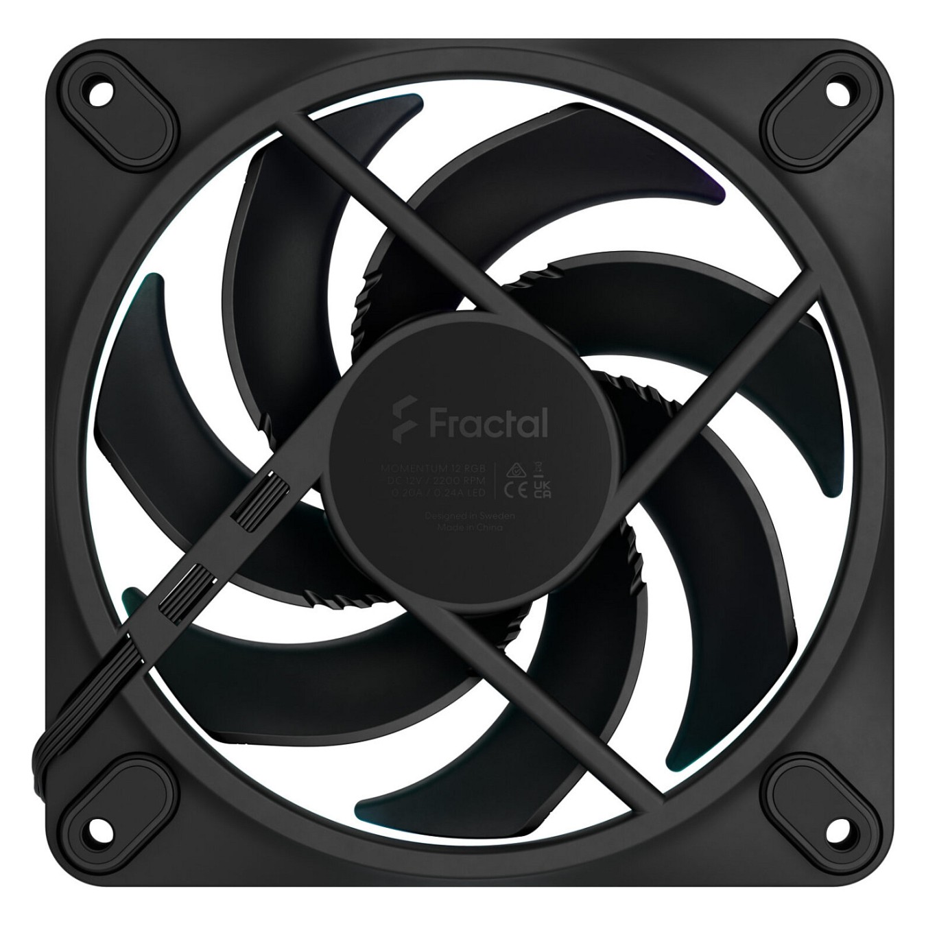 Buy K FRACTAL DESIGN Momentum 12 RGB Black in Cyprus, Nicosia, Limassol, Larnaka, Pafos