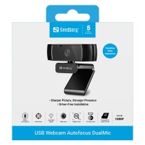 Buy SANDBERG USB Webcam Autofocus DualMic in Cyprus, Nicosia, Limassol, Larnaka, Pafos