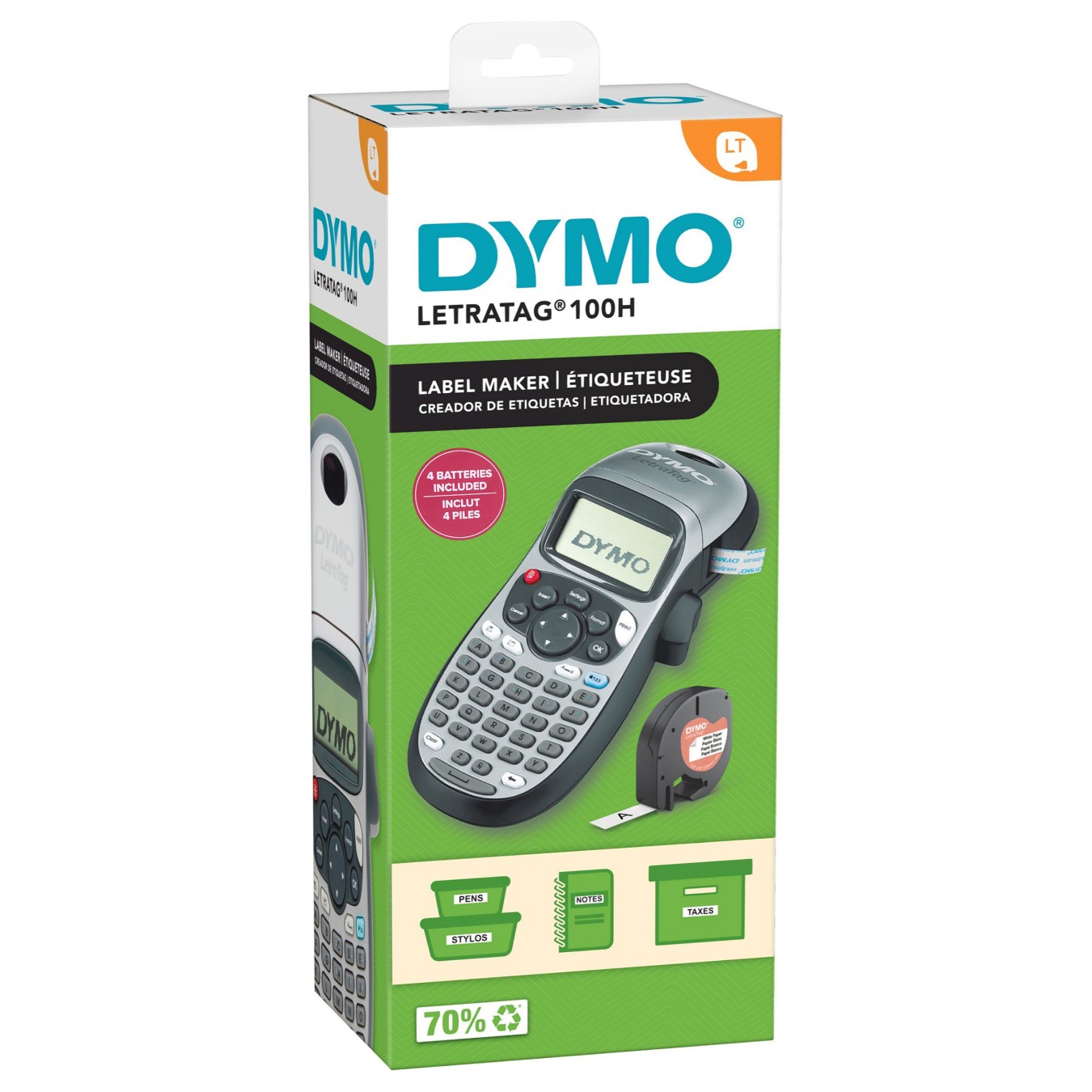 Buy DYMO LetraTag LT-100H Beschriftungsgerät - Silber Edition inkl. Batterien in Cyprus, Nicosia, Limassol, Larnaka, Pafos