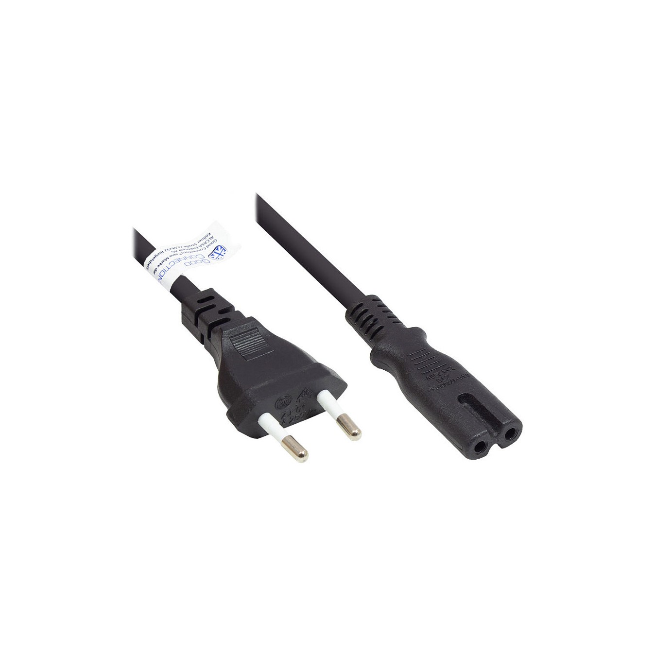 Buy Good Connections Euro-Netzkabel an C7 Euro 8 Bu. schw. 0,5m in Cyprus, Nicosia, Limassol, Larnaka, Pafos