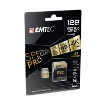 Buy CARD Emtec m128GB UHS-I U3 V30 A1 SpeedIN Pro + Adapter in Cyprus, Nicosia, Limassol, Larnaka, Pafos
