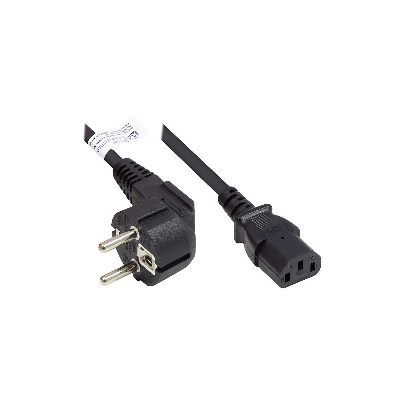 Buy Good Connections Schutzkontakt-Stecker gew.- C13 schw. 5m in Cyprus, Nicosia, Limassol, Larnaka, Pafos