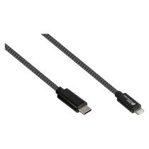 Buy GoodConnections USB-C 2.0 to Lightning (ST-ST) 0,5m Ladekabel Textilmantel 18W Schwarz in Cyprus, Nicosia, Limassol, Larnaka